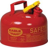Safety Can for Flammables, Type I, Galvanized Steel, 2.5 US gal., Red, FM Approved/UL/ULC Listed Superchem Industries