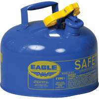 Safety Can for Kerosene, Type I, Galvanized Steel, 2.5 US gal., Blue, FM Approved/UL/ULC Listed Superchem Industries