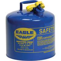 Safety Can for Kerosene, Type I, Galvanized Steel, 5 US gal., Blue, FM Approved/UL/ULC Listed Superchem Industries