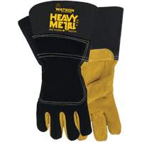 Gants de soudage d'hiver Black Velvet Heavy Metal, Taille Petit, Enveloppe en Cuir d'&eacute;lan refendu, ASTM ANSI niveau A5 Superchem Industries
