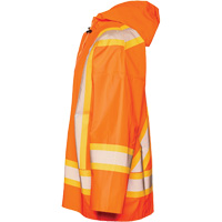 R804 Hurricane Rain Jacket, Small, High Visibility Orange Superchem Industries