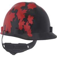 Casque sp&eacute;cialis&eacute; V-Gard, Suspension Rochet, Noir/Rouge Superchem Industries