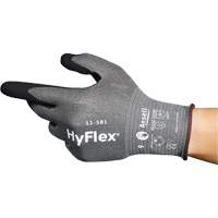 Gants industriels ultral&eacute;gers 11-581 HyFlex, 6, Calibre 21, Rev&ecirc;tement Nitrile, ASTM ANSI niveau A6 Superchem Industries