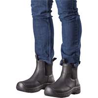 Ice Crew Men's Safety Boots, Leather, Puncture Resistant Sole, Size 7 Superchem Industries