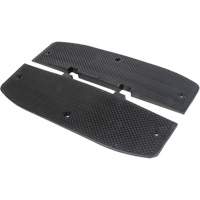 Speed Hump End Caps, Rubber, 2' L x 16" W x 1-1/4" H Superchem Industries