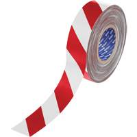 ToughStripe&reg; Max Floor Marking Tape, 2" x 100', Polyester, Red and White Superchem Industries