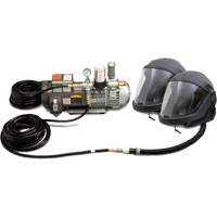 2-Worker DEFENDER Supplied Air Shield & Helmet System Superchem Industries