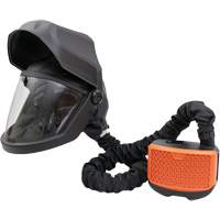 PEAKAIR DEFENDER Visor with Flip-Front & X90VX Blower Kit, Facepiece Respirator/Welding Helmet, Lithium-Ion Battery Superchem Industries