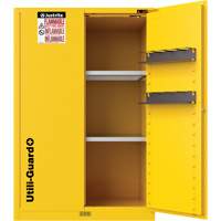 Utili-Guard+ Flammable Safety Cabinet, 45 gal., 2 Door, 43" W x 65" H x 22" D Superchem Industries