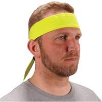 Bandeau de refroidissement Chill-Its 6702 avec polym&egrave;res int&eacute;gr&eacute;s et fermeture &agrave; nouer, Jaune lime haute visibilit&eacute; Superchem Industries