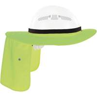 Visi&egrave;re universelle avec protection de la nuque pour casque de s&eacute;curit&eacute; Chill-Its 6661, Lime haute visibilit&eacute; Superchem Industries