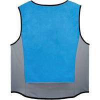 Chill-Its 6667 Wet Evaporative Cooling Vest with Zipper Closure, Medium, Blue Superchem Industries