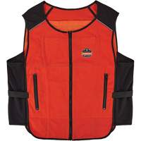 Chill-Its 6260 Lightweight Phase Change Cooling Vest with Rechargeable Packs, Small/Medium, Orange Superchem Industries