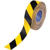 ToughStripe&reg; Max Floor Marking Tape, 2" x 100', Polyester, Black and Yellow Superchem Industries