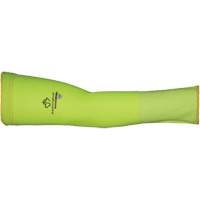 Max Cut Resistant Sleeves - Small, TenActiv, 12", ASTM ANSI Level A9, High Visibility Lime Superchem Industries