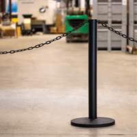Industrial Stanchion Kit with Plastic Chain, 37" High, Red Superchem Industries