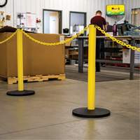 Industrial Stanchion Kit with Plastic Chain, 37" High, Red Superchem Industries