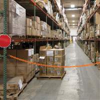 Magnetic Chain Barrier Warehouse Kit, Orange Superchem Industries