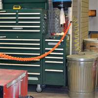 Magnetic Chain Barrier Warehouse Kit, Orange Superchem Industries