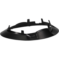 Bordure large compl&egrave;te &agrave; agrafe pour casque d'alpiniste RZRBack, noir Superchem Industries