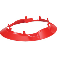 Bordure large compl&egrave;te &agrave; agrafe pour casque d'alpiniste RZRBack, rouge Superchem Industries