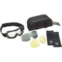 X1000 Ballistic Protection Goggles Kit, Amber/Clear Lens, Anti-Fog/Anti-Scratch, Direct Vent Superchem Industries