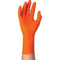 TOUCHNTUFF 93-800 Disposable Gloves, 6.5/7, Latex/Neoprene/Nitrile, 23.6-mil, Powder-Free, Orange Superchem Industries