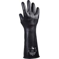 879 Acid-Resistant Gloves, Size Medium/8, 14" L, Butyl Rubber, 28-mil Superchem Industries