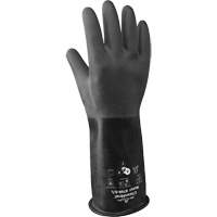 879R Acid-Resistant Gloves, Size Medium/8, 14" L, Butyl Rubber, 28-mil Superchem Industries