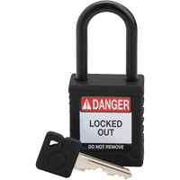 Cadenas de s&eacute;curit&eacute; Velocity, Cadenas de s&eacute;curit&eacute;, Cl&eacute;s diff&eacute;rentes, Nylon, Largeur de 1-1/2" Superchem Industries