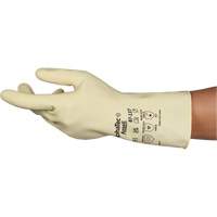 Gants naturels et l&eacute;gers AlphaTec 87-137, Taille 7, 11,8" lo, Latex de caoutchouc, 16 mils Superchem Industries