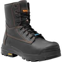 Metpro Flex Work Boots with Metguard, Leather, Size 4, Impermeable Superchem Industries