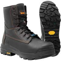 Metpro Flex Work Boots with Metguard, Leather, Size 4, Impermeable Superchem Industries