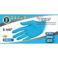 34600 Disposable Gloves, Small, Nitrile, 5-mil, Powder-Free, Blue Superchem Industries