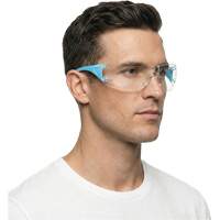Lunettes de s&eacute;curit&eacute; bleu/blanc Adapt Lite, Lentille Transparent, Antibu&eacute;e/Anti-&eacute;gratignures, ANSI Z87+/R&eacute;pond ou surpasse la norme CSA Z94.3 Superchem Industries