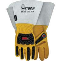 Storm Trooper Water-Resistant Gloves, Small, Cowhide Palm, Gauntlet Cuff Superchem Industries
