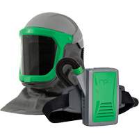 Z-Link Powered Air Respirator with Zytec FR Shoulder Cape, Facepiece Respirator/Welding Helmet Superchem Industries