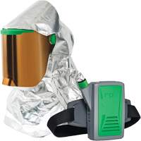 Z-Link Radiant Heat Respirator with Belt Mount & Blower, Facepiece Respirator/Headcover & Faceshield, Lithium-Ion Battery Superchem Industries