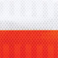 Pellicule souple pour chantiers routiers &agrave; haute intensit&eacute; 382VHIP, 5" la x 150' lo, Orange et blanc Superchem Industries