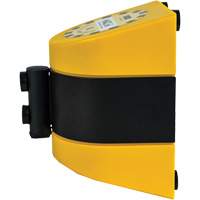 Syst&egrave;me de barri&egrave;re de s&eacute;curit&eacute; HAZLOK, Plastique, Fixation magn&eacute;tique, 30', Ruban Noir et jaune Superchem Industries
