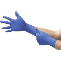 MICROFLEX N21 Disposable Gloves, 6.5/7/Small, Nitrile, 4.7-mil/5.5-mil, Powder-Free, Cobalt, Class 2 Superchem Industries