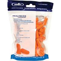 SEALTEC33 Orange Disposable Foam Earplugs, Bulk - Polybag Superchem Industries