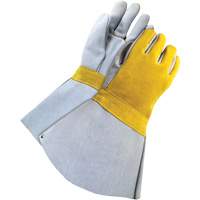 Soudeur doubl&eacute; avec poignet de 5", Cuir de vache refendu, Taille Taille unique Superchem Industries