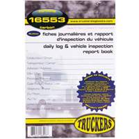 Carnet bilingue de registre quotidien et de rapport d'inspection de v&eacute;hicule Superchem Industries