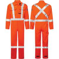 Combinaisons Avenger, 7 oz, Taille 36, Orange haute visibilit&eacute; Superchem Industries