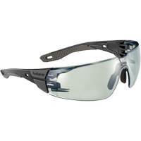 Lunettes de s&eacute;curit&eacute; RUSH+ 2.0 avec monture noire et grise, M/G, Lentille Gris/IR 1.7, Antibu&eacute;e/Anti-&eacute;gratignures, ANSI Z87+ Superchem Industries