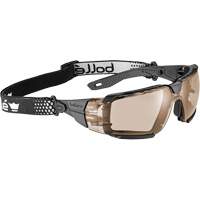 RUSH+ 2.0 XP M/L Safety Glasses with Black & Grey Frame, Copper Lens, Anti-Fog/Anti-Scratch, ANSI Z87+ Superchem Industries