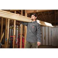 Chemise en flanelle GRIDIRON, Hommes, Petit, Gris Superchem Industries