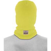 N-Ferno&reg; 2-Layer Rib Knit Freezer Balaclava Face Mask, Acrylic, High-Visibility Lime Green Superchem Industries