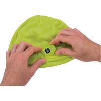 N-Ferno&reg; Winter Skull Cap with LED Rechargeable Light, Fleece Lining, One Size, High-Visibility Lime Green Superchem Industries